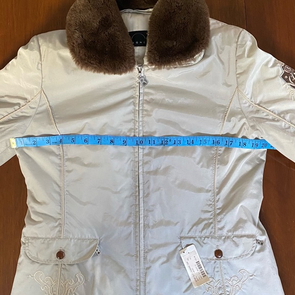 BOGNER Embroidered Winter Jacket Faux Fur Collar, Size 10, Unworn w/ Tag - Picture 7 of 13
